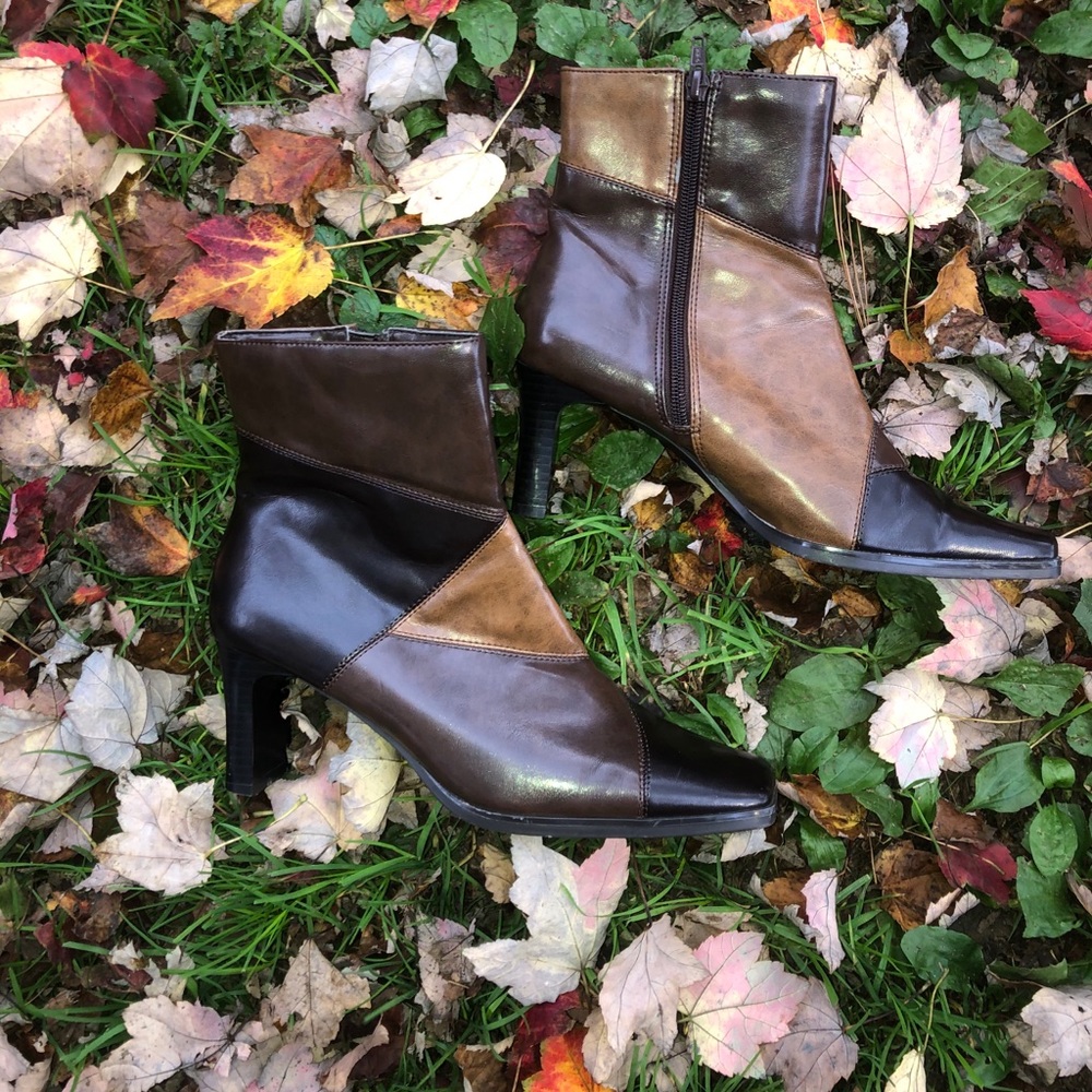 Vintage Patchwork Leather boots